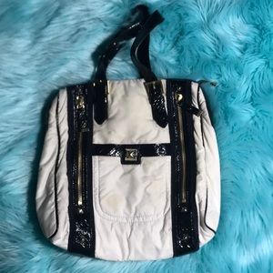 L.A.M.B. Gwen Stefani handbag black & white